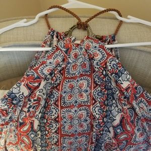 Chaps Ralph Lauren Patterned Halter